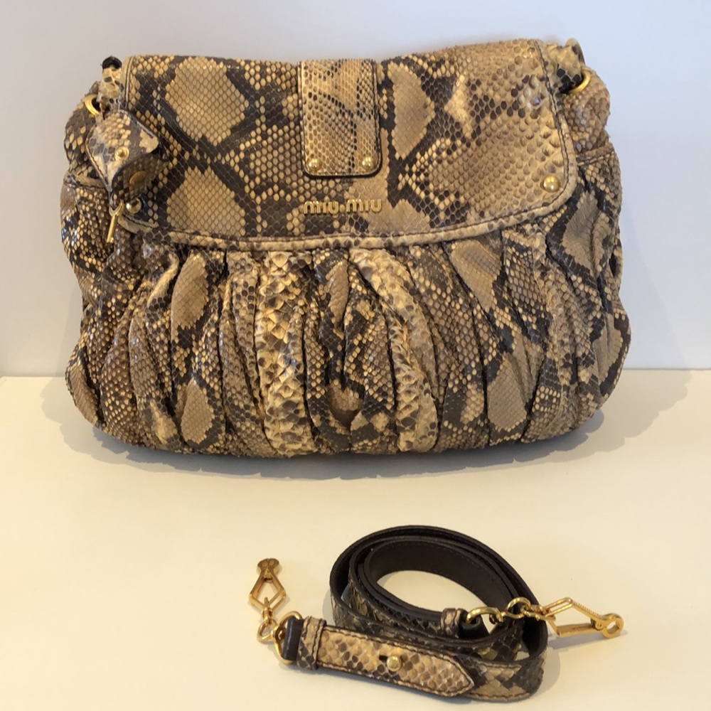 🎉HP🎉 Miu Miu Python purse - Picture 9 of 10